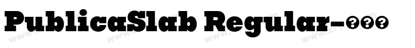 PublicaSlab Regular字体转换 PublicaSlab Regular字体转换
